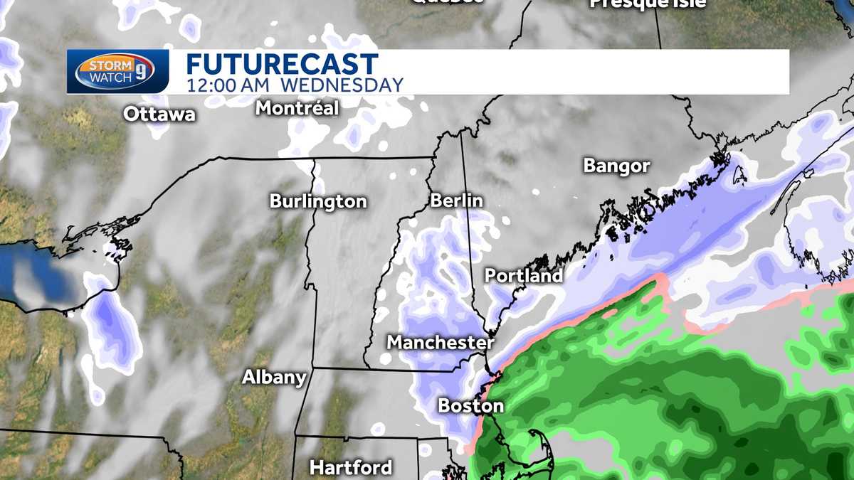 Snow in New Hampshire again; frigid air mass to follow