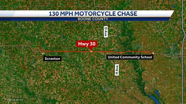 ISP: Motorcyclist clocked at 130 mph before surrendering in Boone - Vimarsana News
