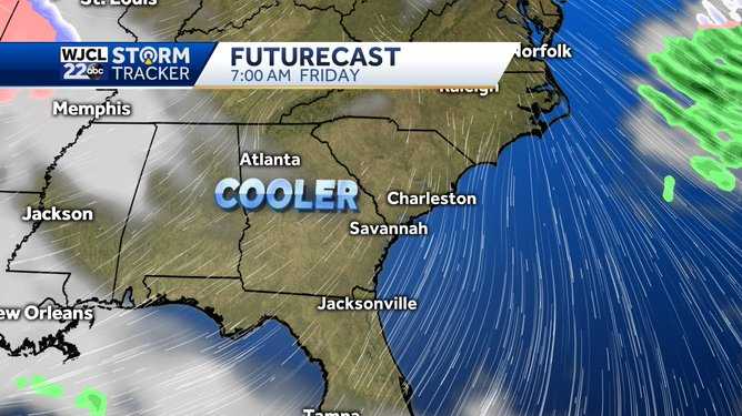 Below average temps possible by Friday