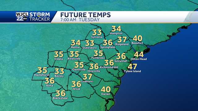 Savannah: Frosty Tuesday, coastal low possible this weekend - Vimarsana News