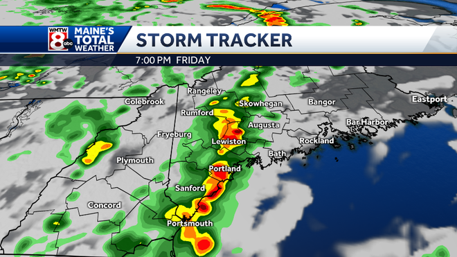 Multiple rounds of showers and storms Friday