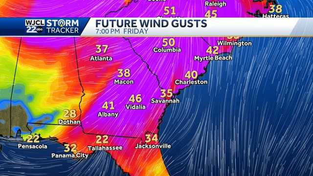Savannah: Gusty winds, showers, & a cold front on the way - Vimarsana News