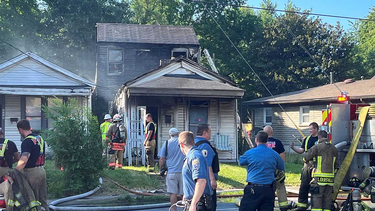 Disabled man hospitalized following morning house fire in Louisville's