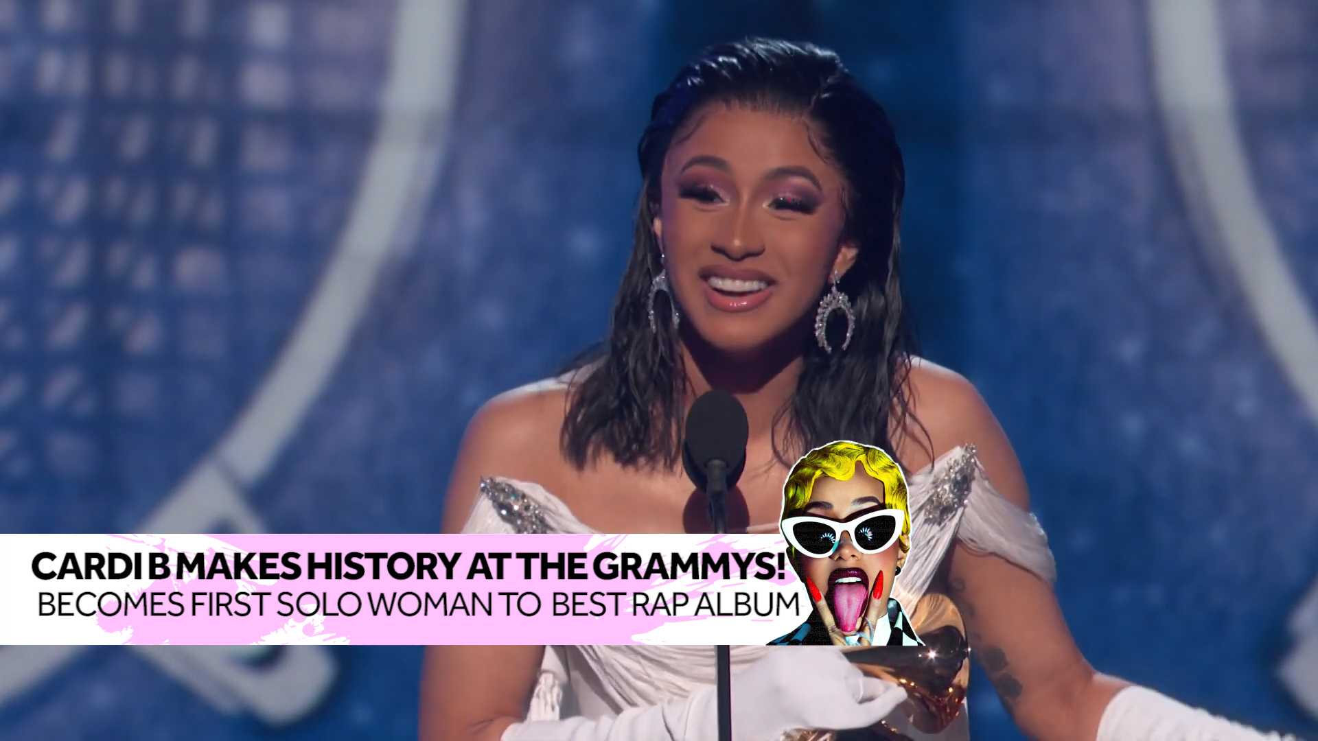 What's Poppin' Cardi B Makes History! Becomes First Solo Woman To Win A ...