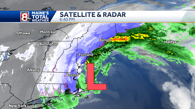 Nor'easter hitting Maine with heavy snow and strong wind through ...