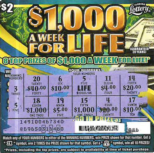 winning lottery ticket