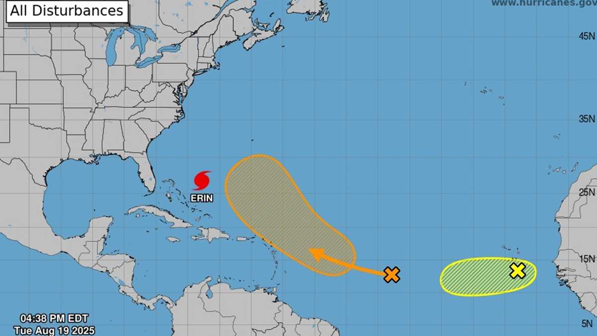Hurricane Erin’s wake may guide path for another tropical system