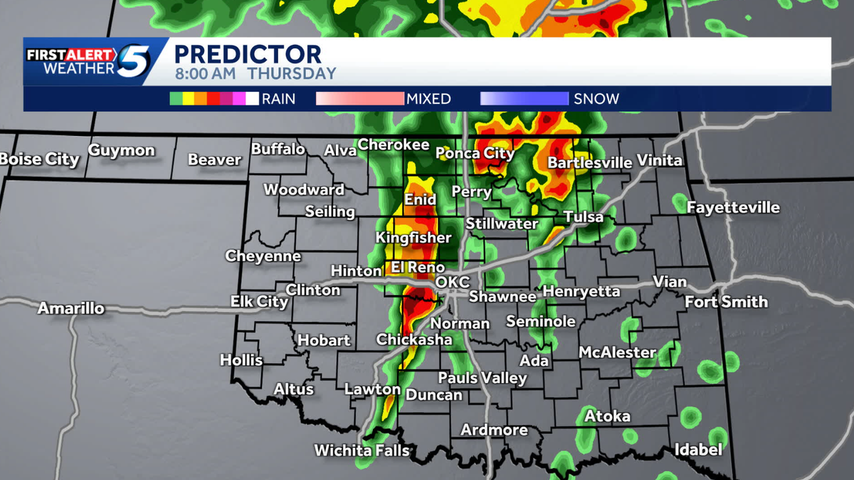 Hour-by-hour forecast: When and where storms with hail, tornado risk could move into Oklahoma