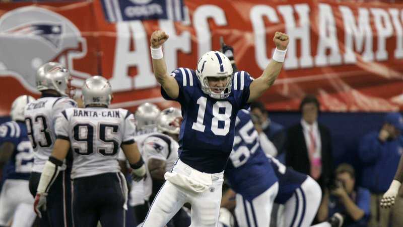 2007 Peyton Manning Indianapolis Colts Super Bowl Champion 