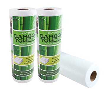 Caboo 75 Sheets Bamboo Paper Towel Roll - 2 count per pack -- 12