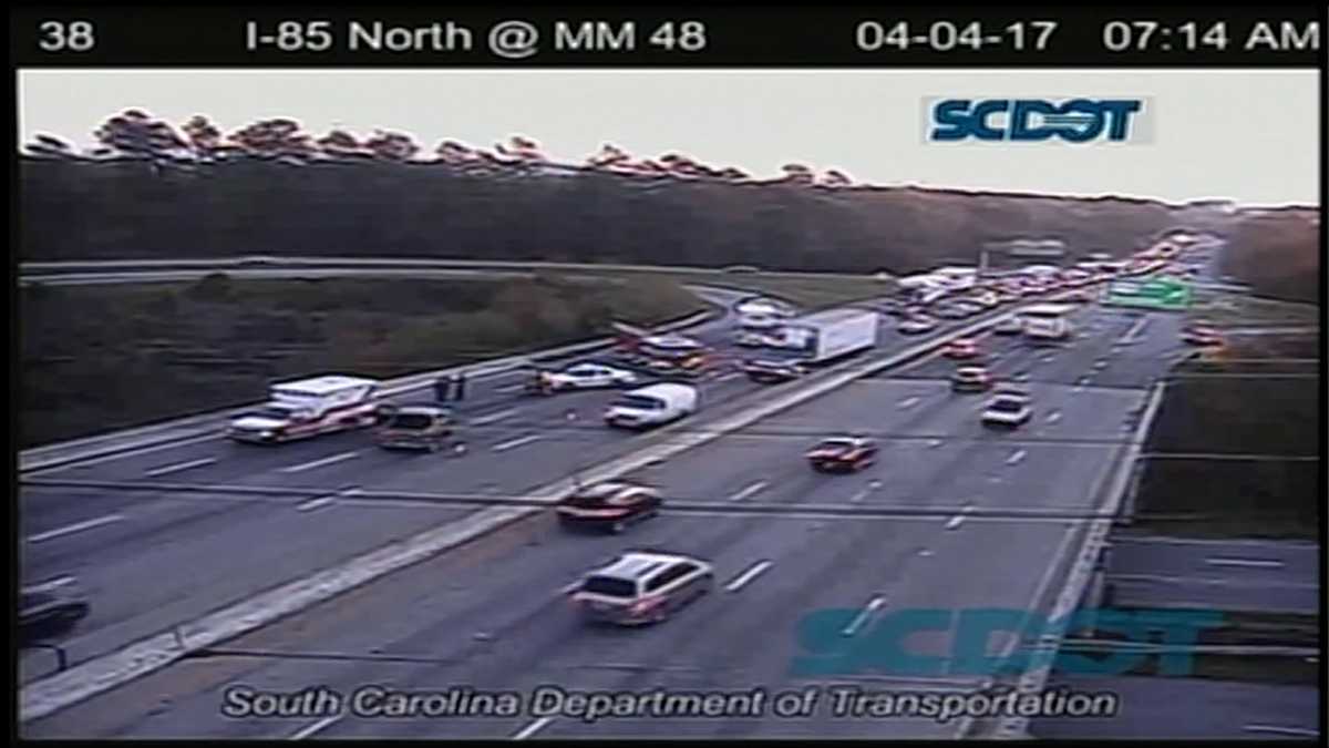 Hit and run on I-85 southbound in Greenville County blocks lanes ...