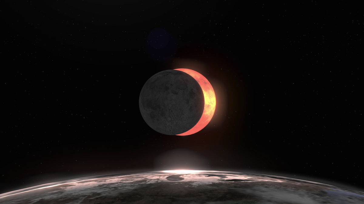 what time is the solar eclipse in new orleans today