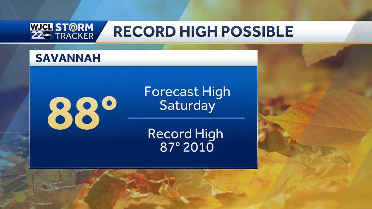 Savannah Tracking record highs, rain chances