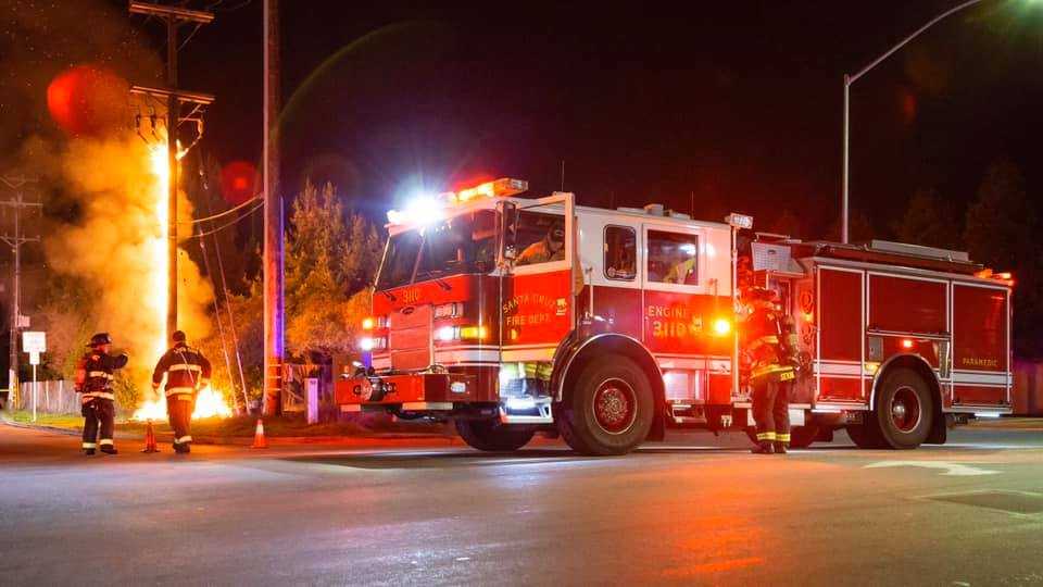 Santa Cruz firefighter injured in suspected arson fire