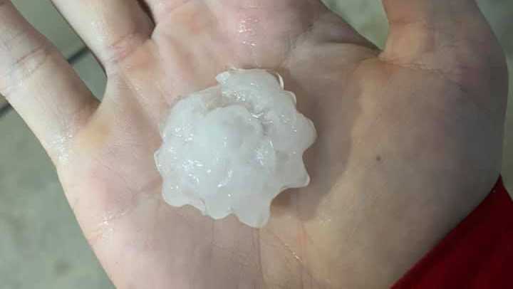 Hailstone from Beaver Lake area