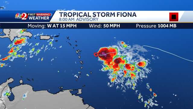 Tropical storm track: Fiona maintains 50 mph wind speed - Vimarsana News