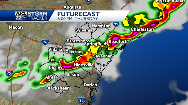 Severe thunderstorms possible Thursday evening