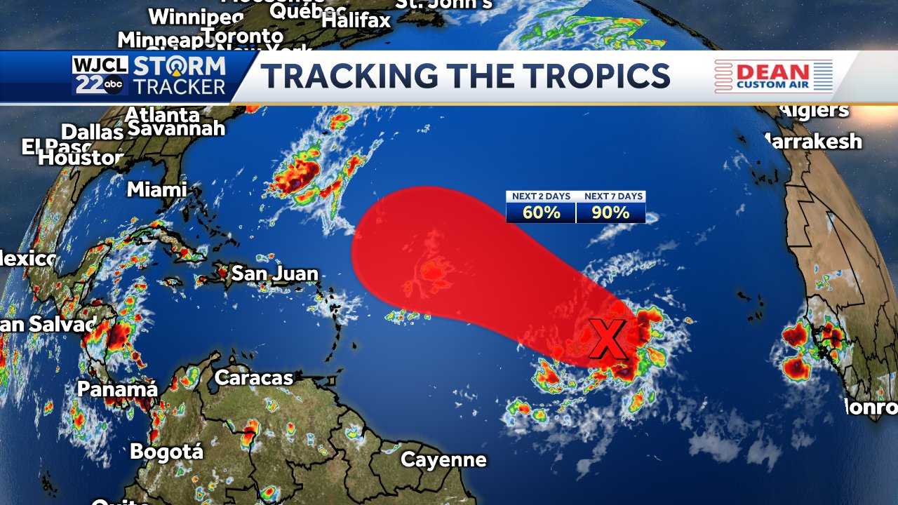 Savannah: Tracking the tropics & rain chances - WJCL