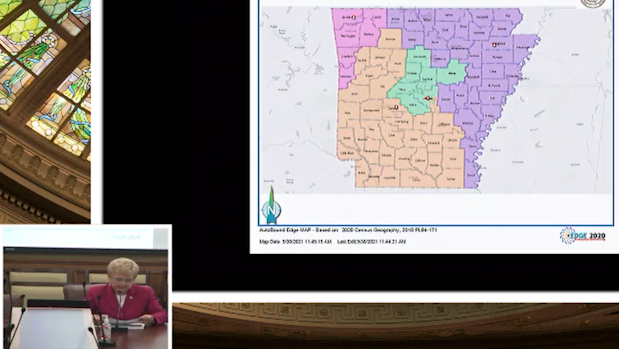 Arkansas Lawmakers Review Congressional District Maps And Vaccine