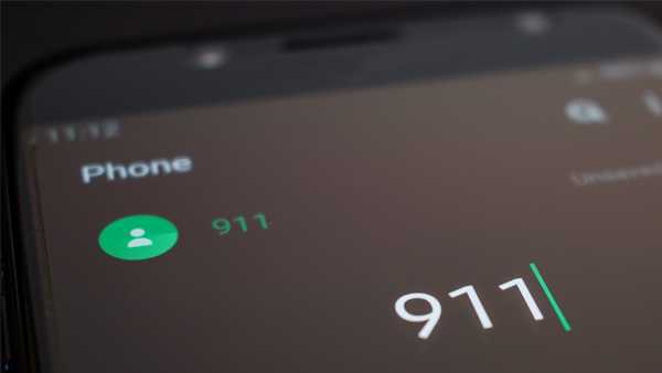 911 on cellphone
