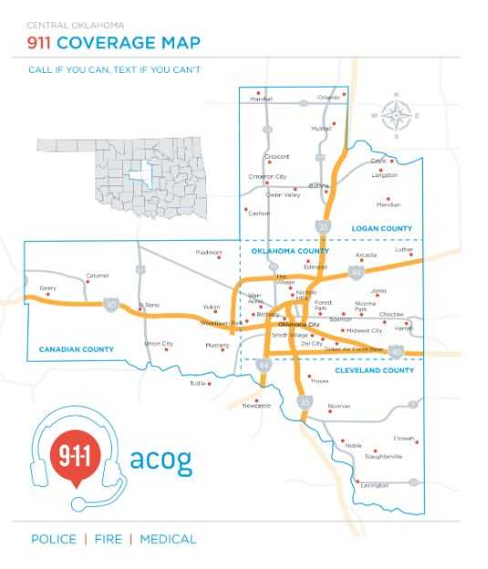Residents in 4 central Oklahoma counties can now text 911 for emergency