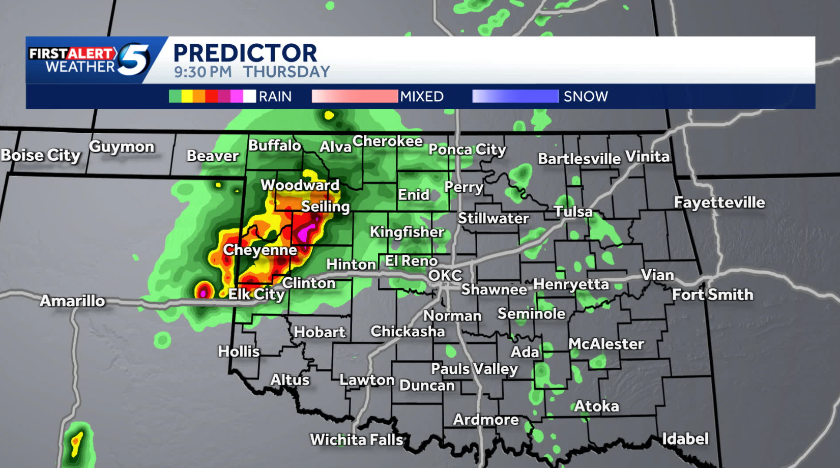 Oklahoma Weather: Severe storms with tornado risk Thursday - KOCO
