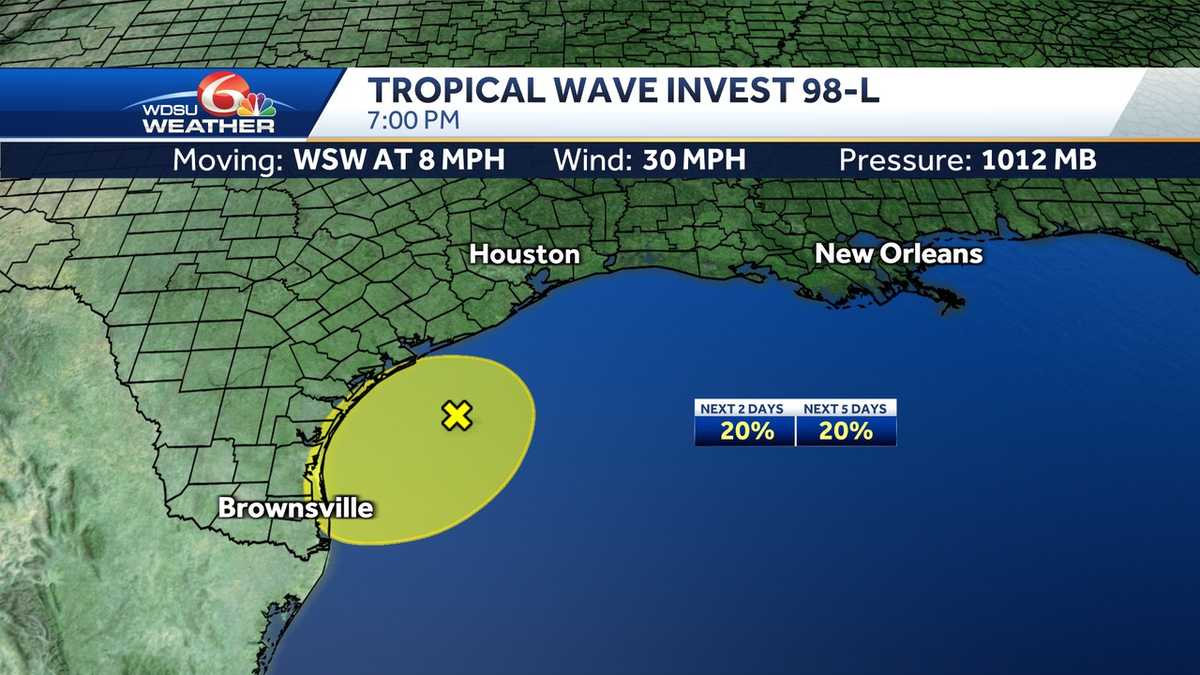 Invest 98L has low chance development