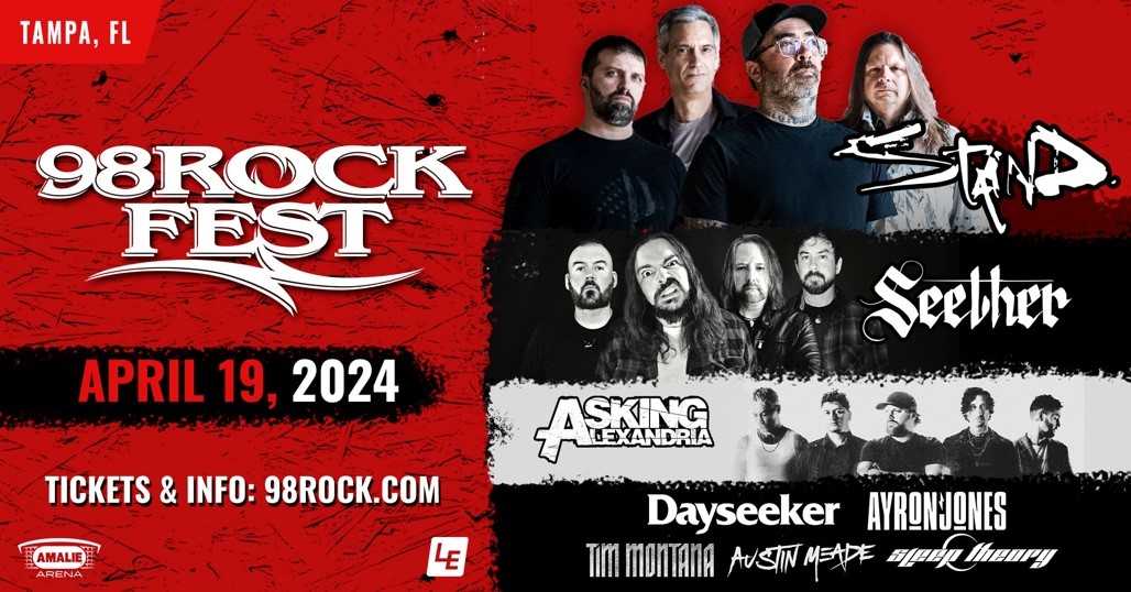 98 ROCKFEST Returns To Tampa In 2024