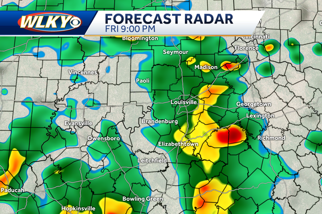 Louisville weekend weather: Multiple chances for storms