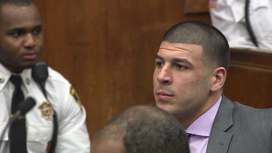 Aaron Hernandez in court