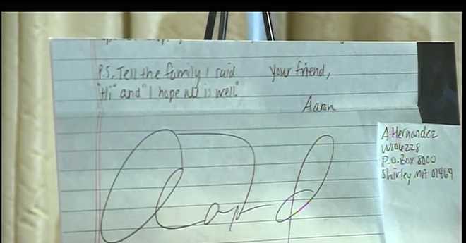 Aaron Hernandez Boyfriend Letter