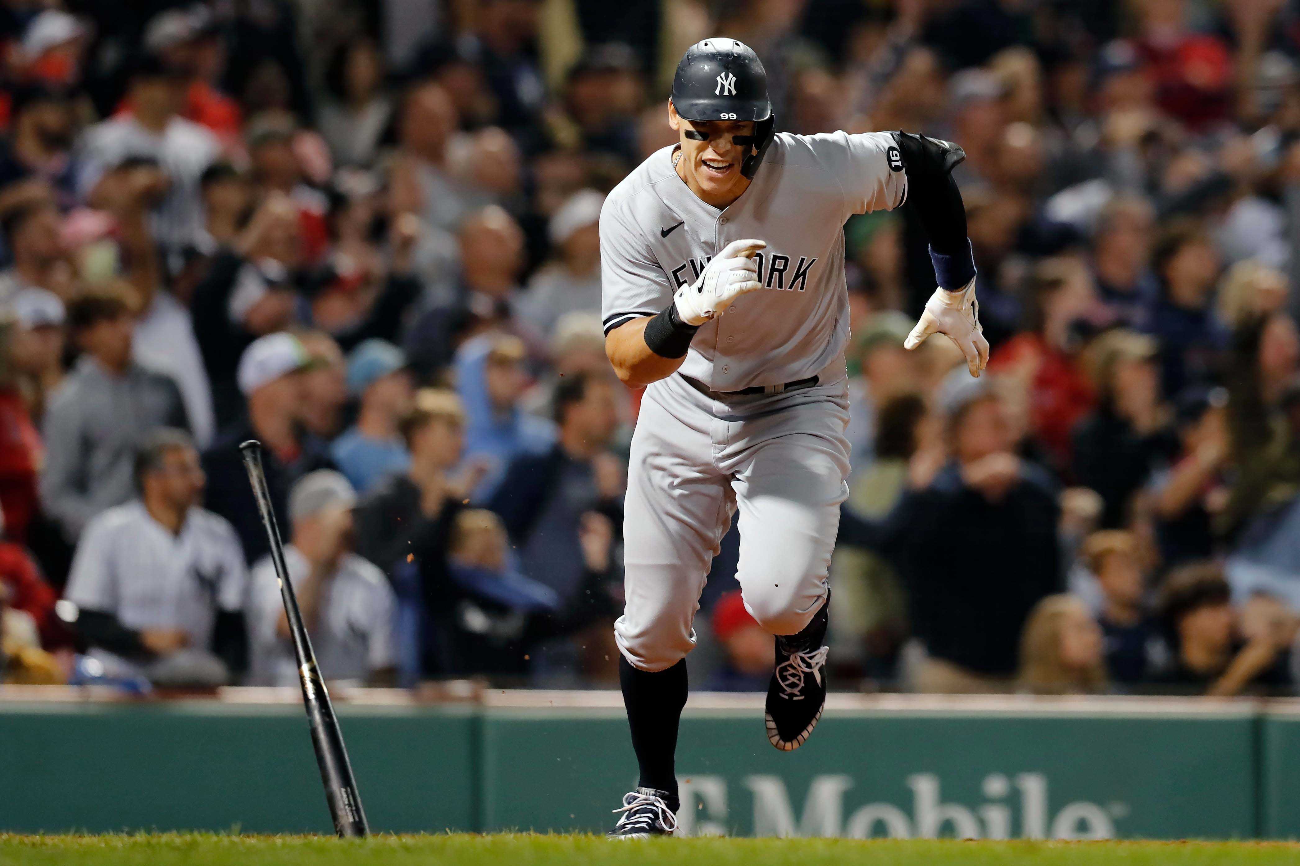 Red Sox' Kyle Schwarber dons Waltham Hawks shirt after epic grand slam