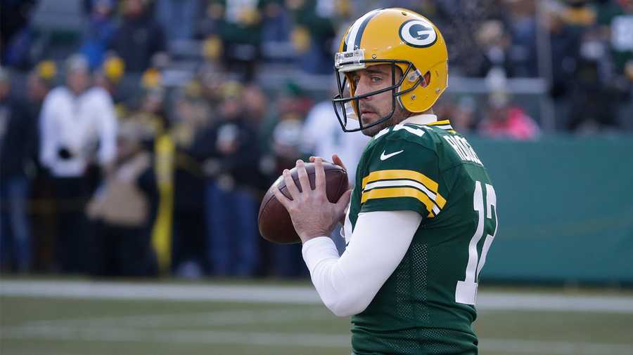 An AP photo of Aaron Rodgers