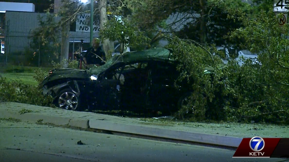 Chain reaction crash injures three people