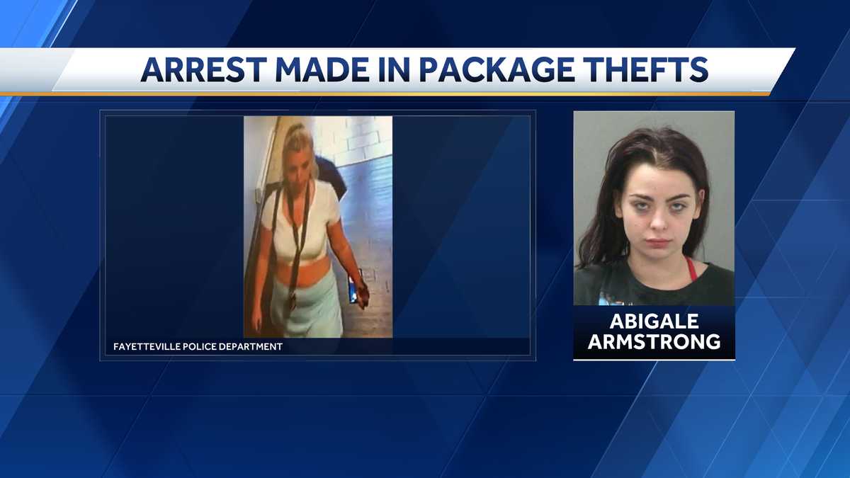 Fayetteville woman arrested for package thefts