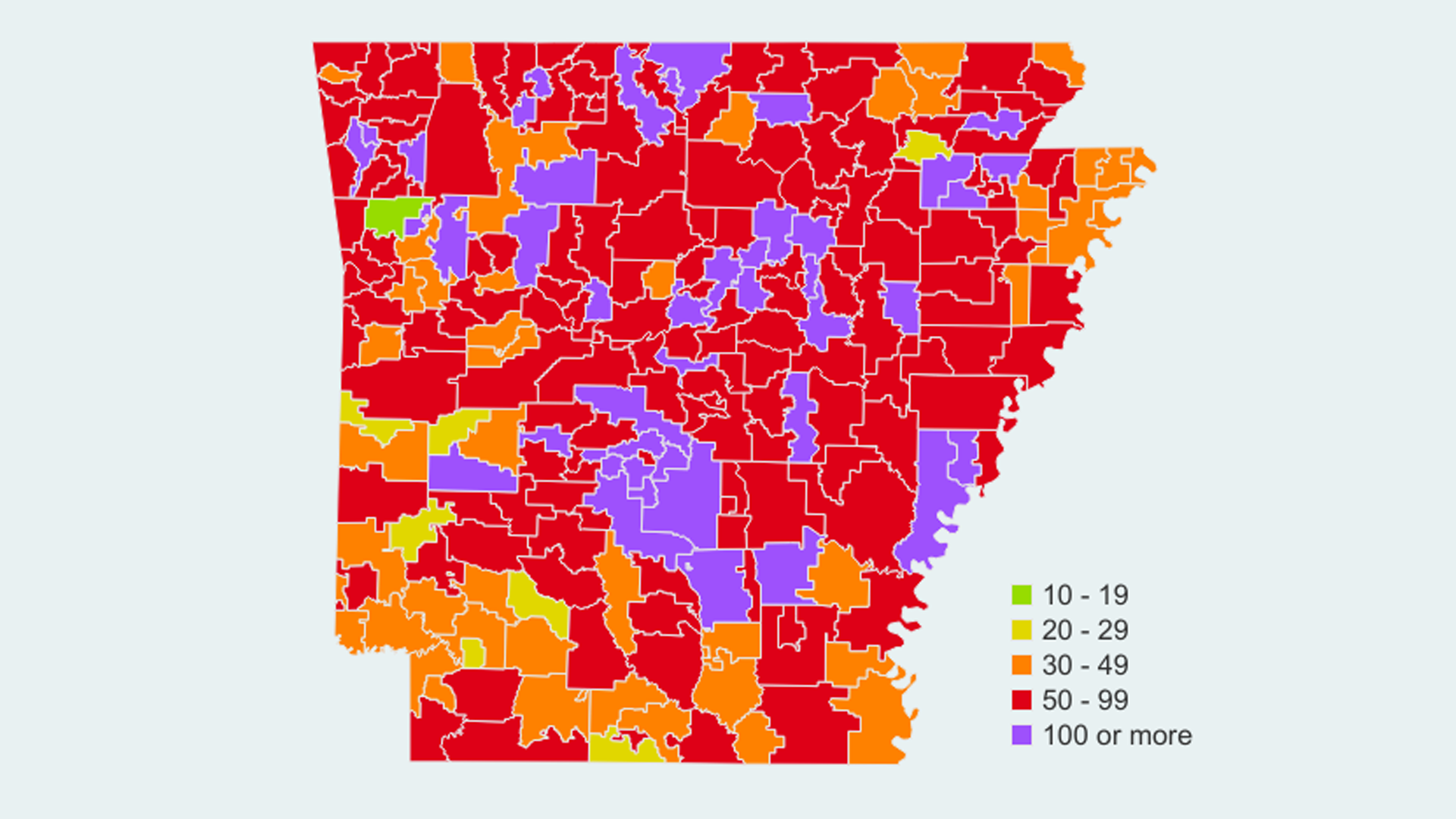 Arkansas School Districts Experience High Coronavirus Infection Rates