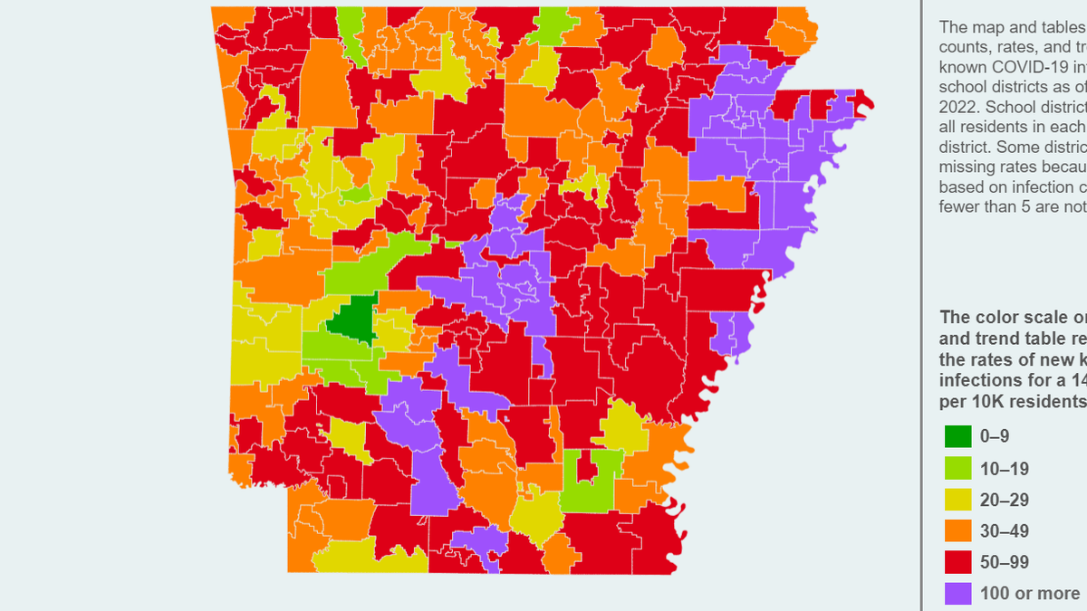 ACHI: Record increase in red, purple zones on school district map