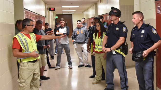 Active shooter drill held for police at Randallstown High School