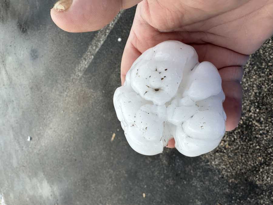 Gallery: Viewers share pictures of large hail that hit Ada during March ...