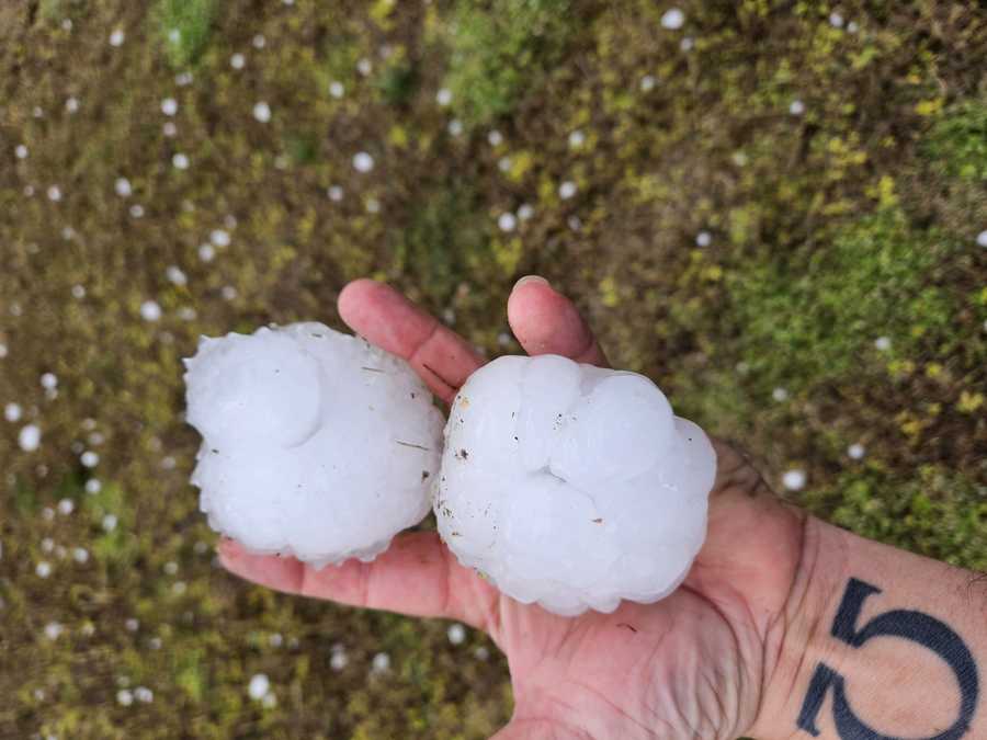 Gallery: Viewers share pictures of large hail that hit Ada during March ...