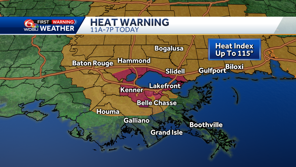 Excessive heat warning Sunday afternoon