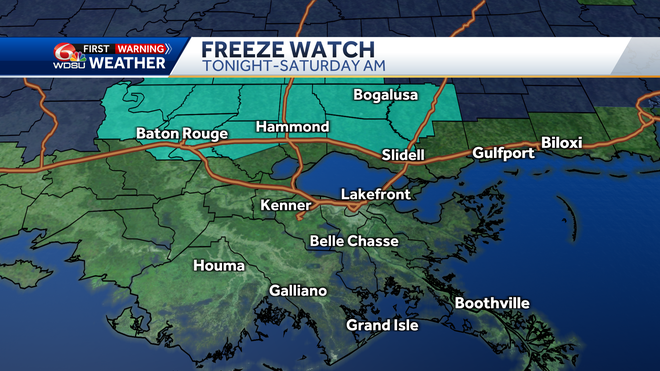 Freeze watch Saturday morning, cold again next week