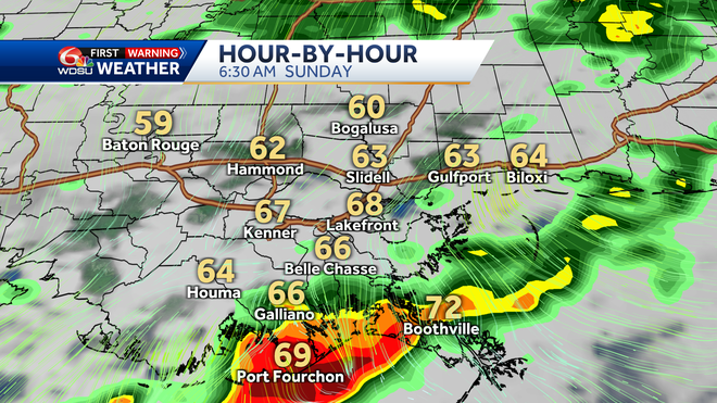 A weekend cold front brings rain and chilly temperatures
