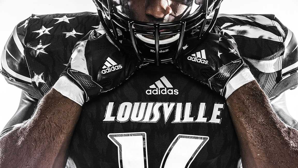 Adidas Louisville White Football Jersey