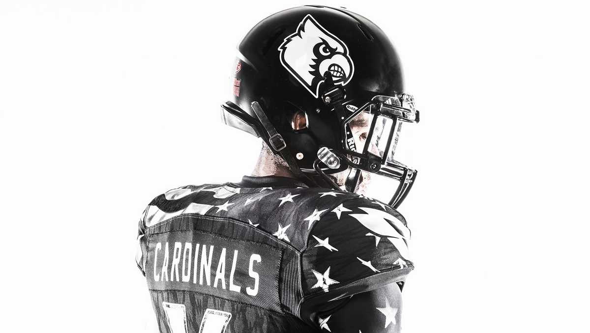 IMAGES: UofL, Adidas debut Young Patriot uniform for Veterans Day