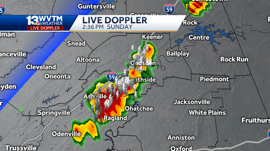 Locally heavy rain in a few spots