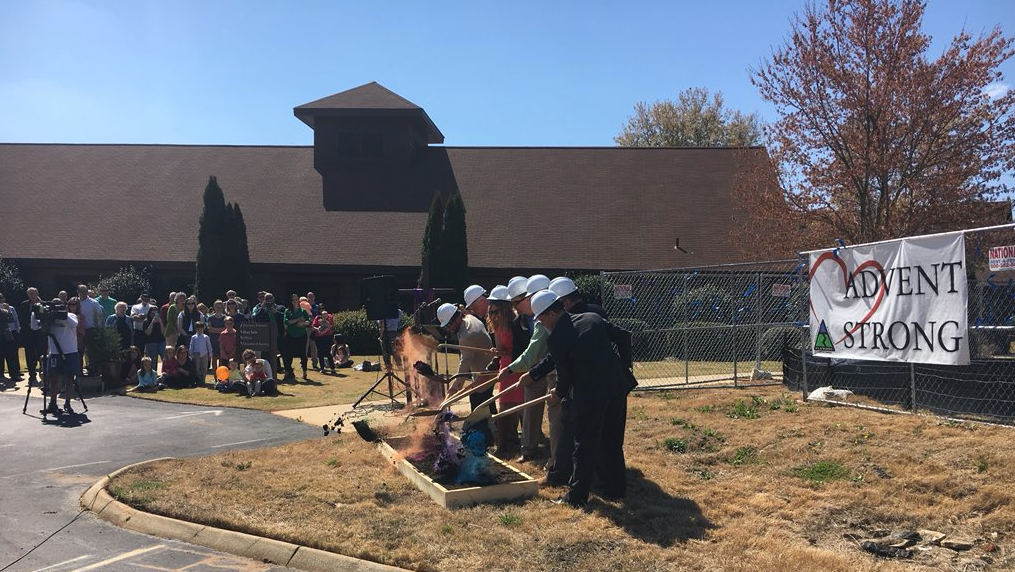 Simpsonville church breaks ground on new sanctuary more than a year