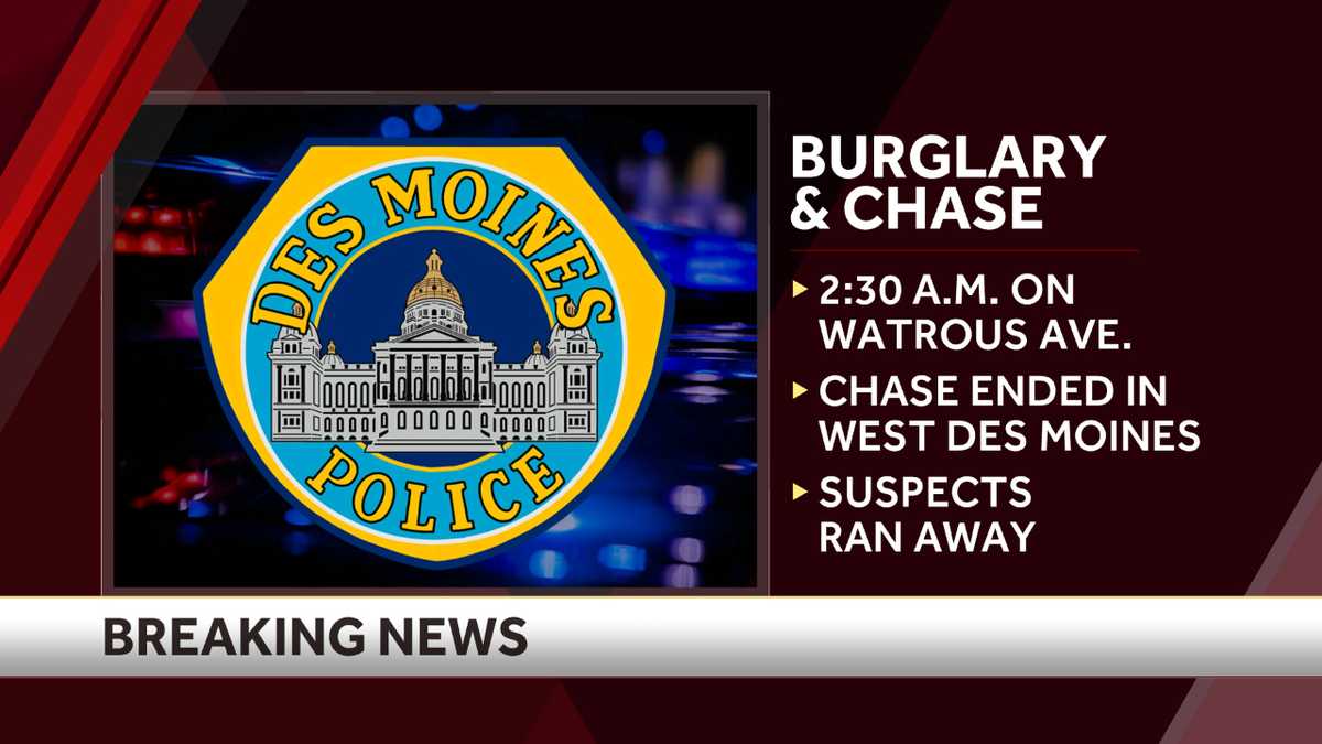 Des Moines police searching for burglary suspects