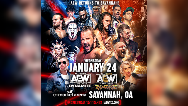 Savannah: All Elite Wrestling returning to the Enmarket Arena