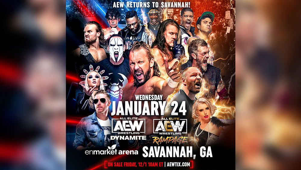 All Elite Wrestling returns to Savannah's Enmarket Arena in 2024. Here's when tickets go on sale